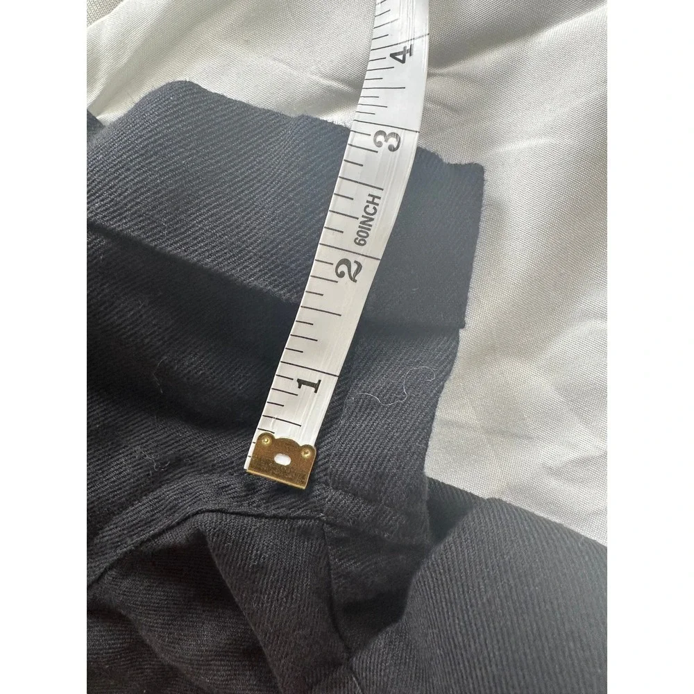Apiece Apart Black Linen Organic Cotton Paperbag High‎ Waist Shorts XS